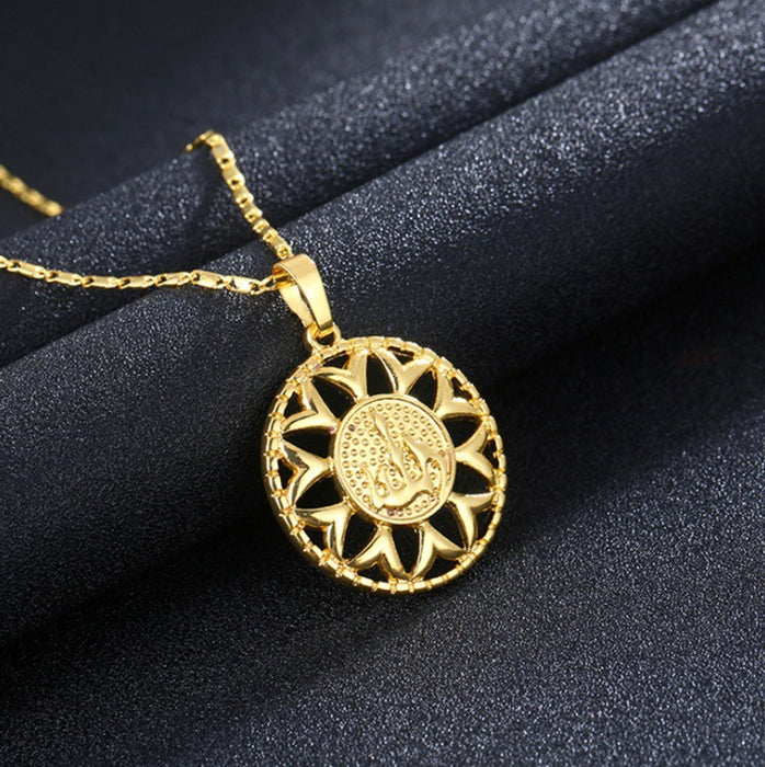 Mode Sonnenblume Halskette Schmuck für Männer und Frauen