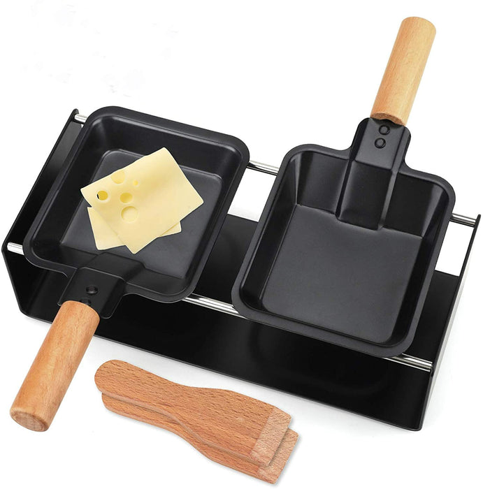 Käseschmelzer Raclette-Grill Antihaft-Raclette-Grill-Set Mini-Käse