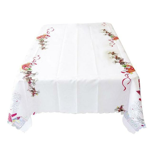 Rectangular fabric tablecloth for wedding party Christmas party