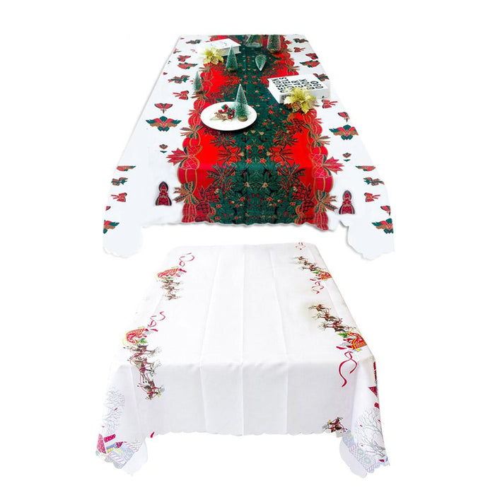 Rectangular fabric tablecloth for wedding party Christmas party