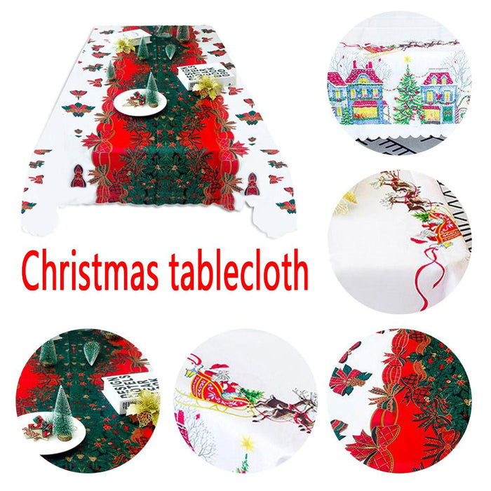 Rectangular fabric tablecloth for wedding party Christmas party