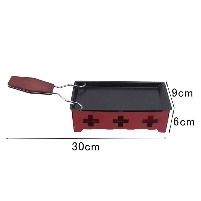 Grill-Käse-Raclette-Set, Antihaft-Griller, Mini-Grillbrett, gebacken