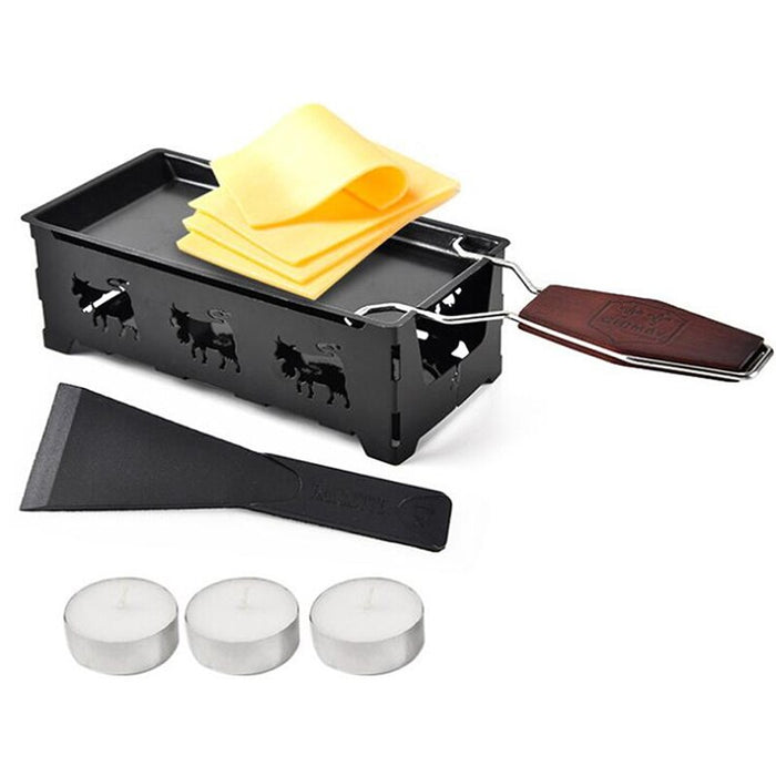 Grill-Käse-Raclette-Set, Antihaft-Griller, Mini-Grillbrett, gebacken