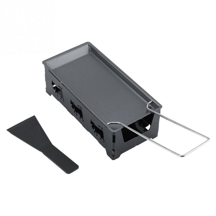 Metal carbon steel mini cheese raclette candles with non-stick coating