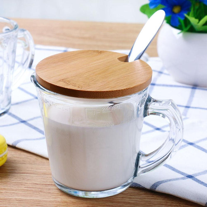 Natural Bamboo Mug Cup Lid Lid Creative Various Size For