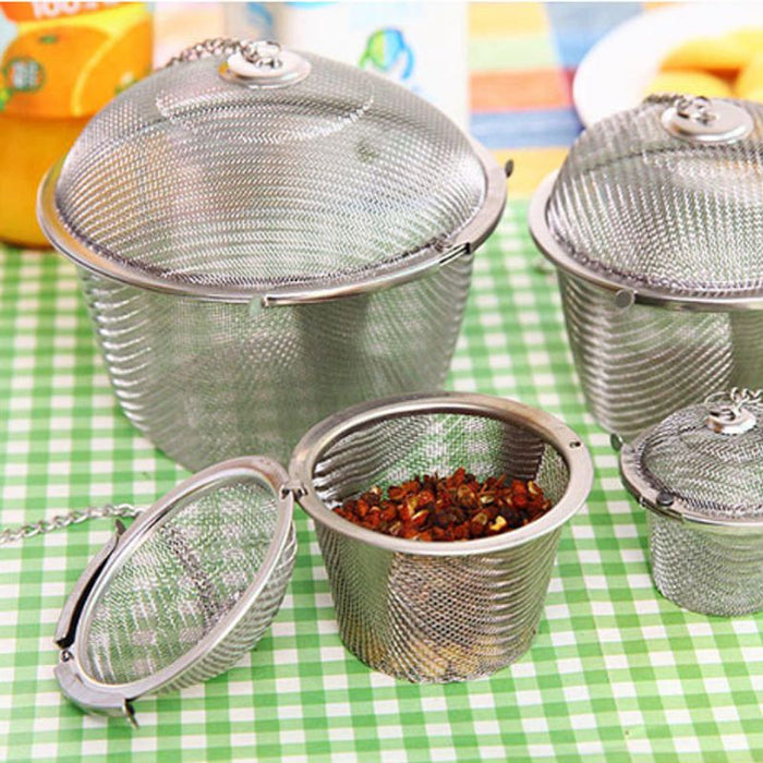 Tee, Kaffee, Eintopf, Gewürzsuppe, Kräutersieb, wiederverwendbar, rostfrei
