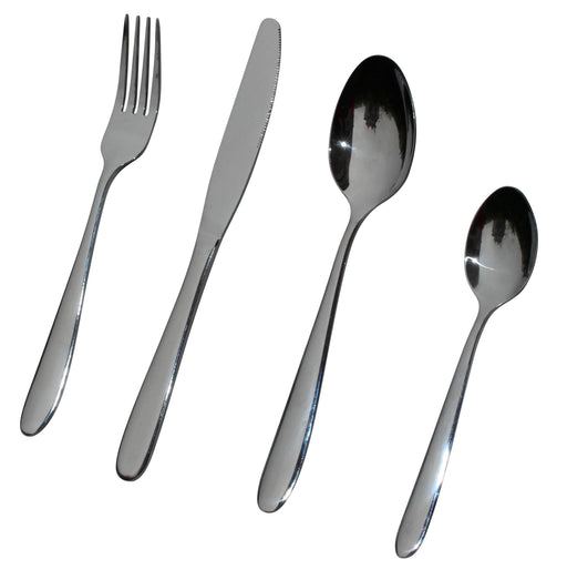 32-teiliges Besteckset aus Edelstahl, Messer, Gabel, Löffel, Teelöffel