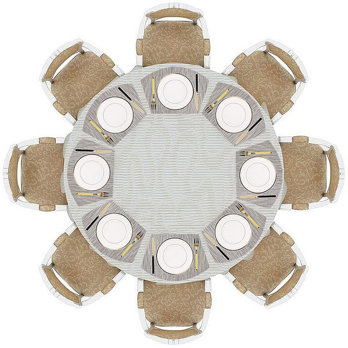 Wedge placemats for round dining table placemats heat-resistant