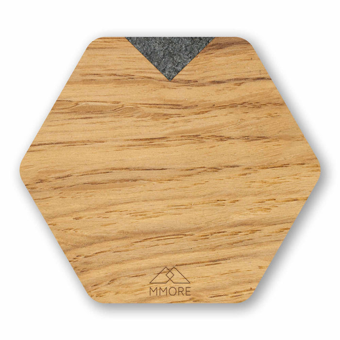 Untersetzer aus Holz - Eiche / Set mit 4 Untersetzern