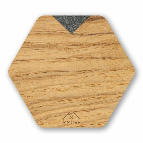 Untersetzer aus Holz - Eiche / Set mit 4 Untersetzern