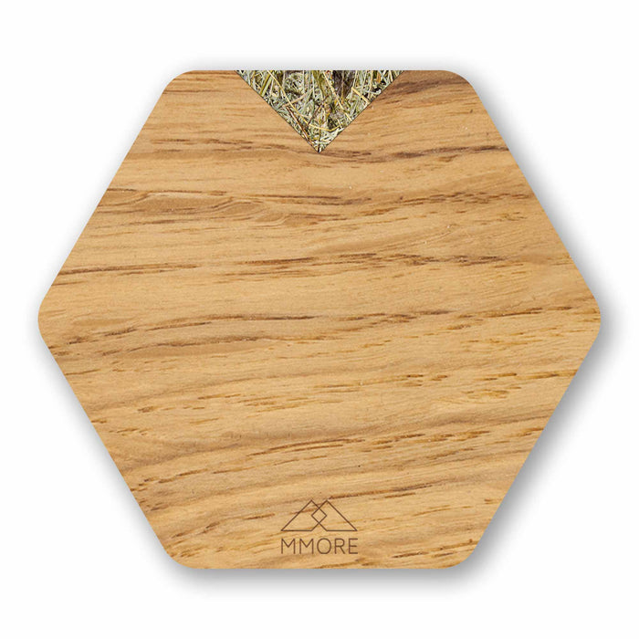 Untersetzer aus Holz - Eiche / Set mit 4 Untersetzern