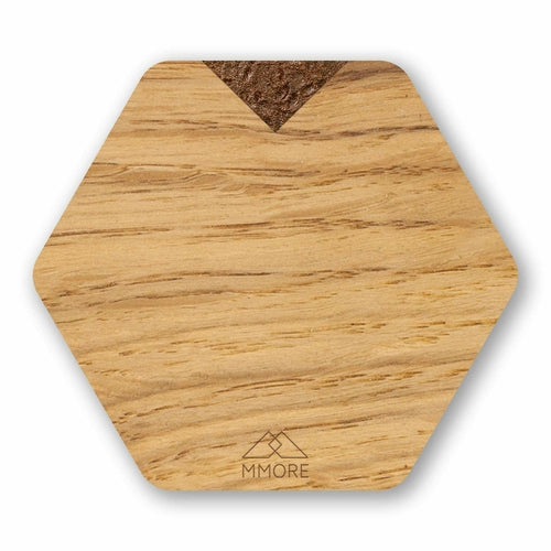 Untersetzer aus Holz - Eiche / Set mit 4 Untersetzern