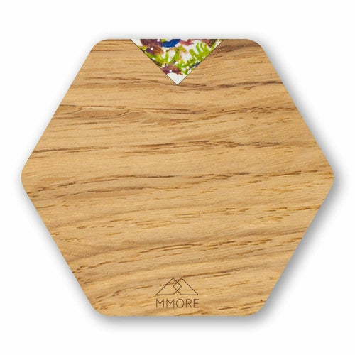 Untersetzer aus Holz - Eiche / Set mit 4 Untersetzern