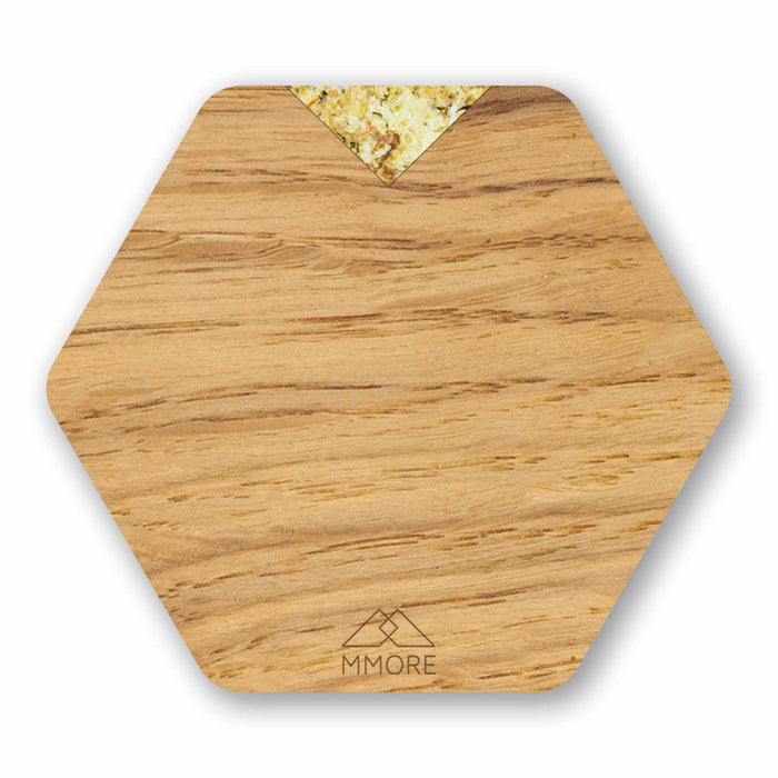 Untersetzer aus Holz - Eiche / Set mit 4 Untersetzern