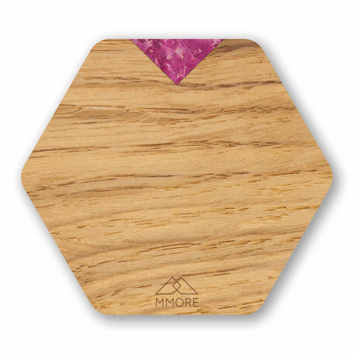 Untersetzer aus Holz - Eiche / Set mit 4 Untersetzern
