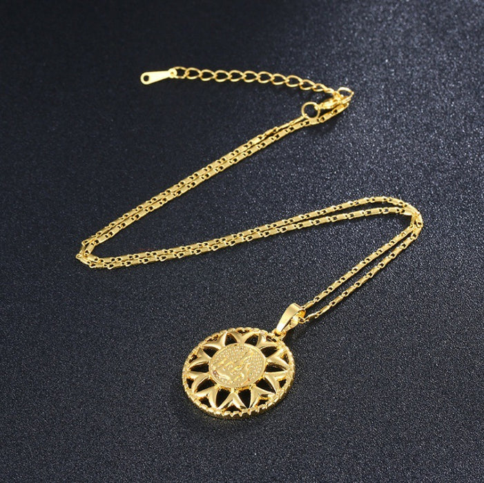Mode Sonnenblume Halskette Schmuck für Männer und Frauen