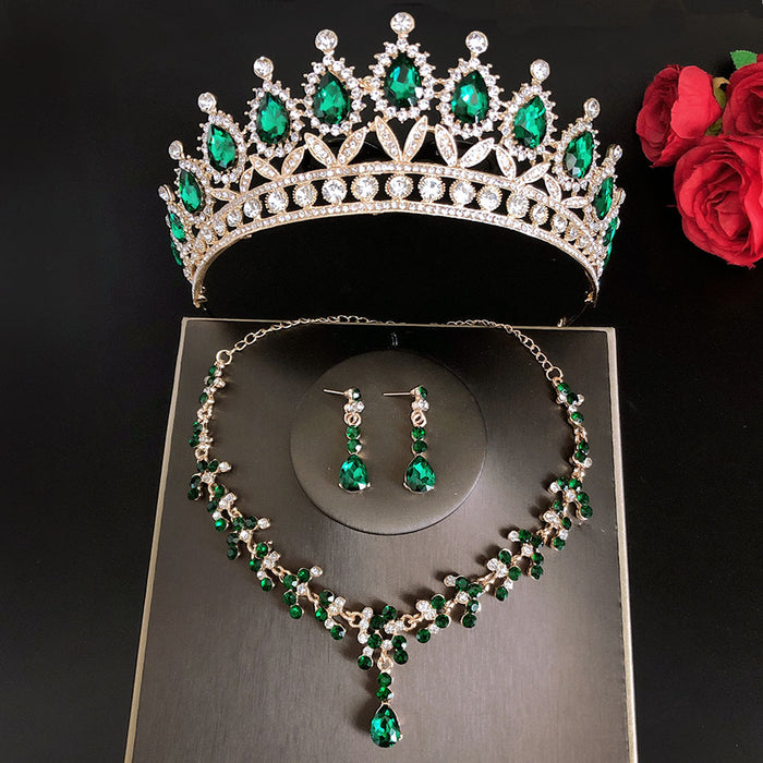 Royal Queen Brautschmuck Sets für Frauen Luxus Tiaras Crow