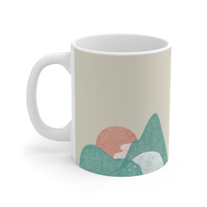 Abstrakte Landschaftskaffee-Tee-Tasse