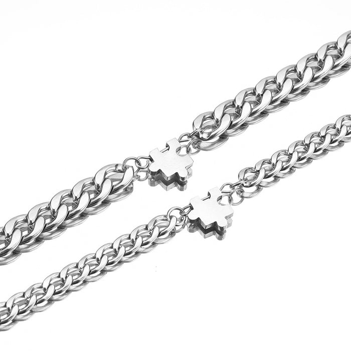 Titanium Set Armband Schmuck für Männer und Frauen