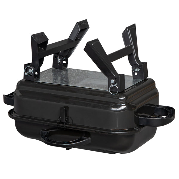 Portable Charcoal Grill BBQ and Smoker with Lid Folding Table Grill