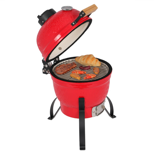 13 Zoll runder Keramik-Holzkohlegrill