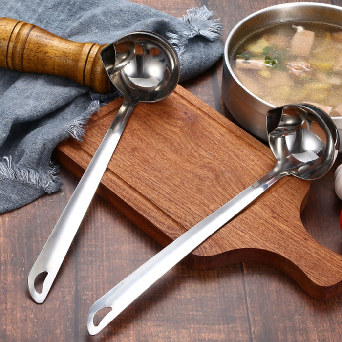 Edelstahl Filter Haus Küche Werkzeuge Abfluss Suppe Ölabscheider Löffel