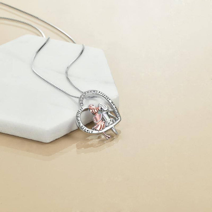 Sister Necklace Sterling Silver Jewelry Gifts for Women