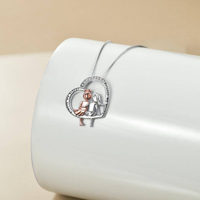 Sister Necklace Sterling Silver Jewelry Gifts for Women