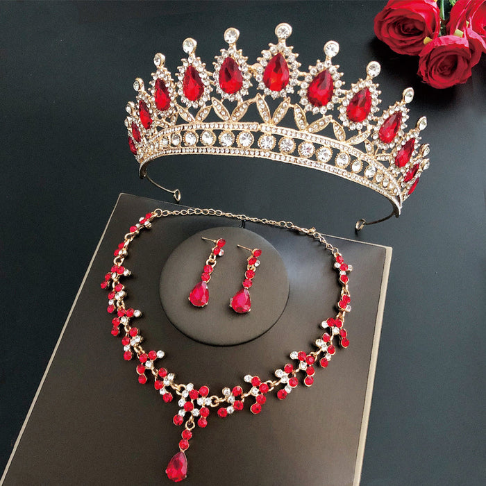 Royal Queen Brautschmuck Sets für Frauen Luxus Tiaras Crow